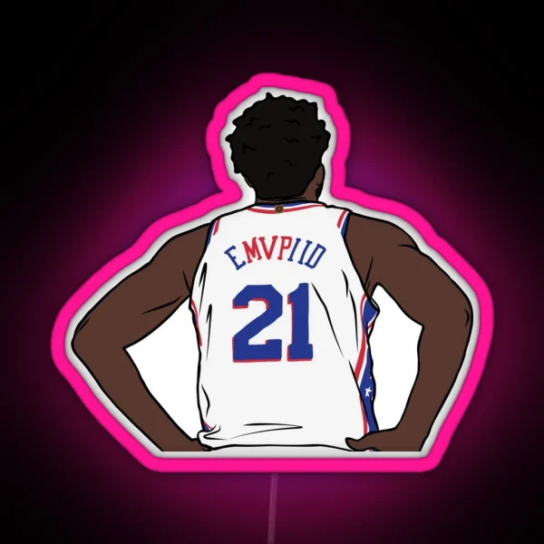 Joel Embiid EMVPIID RGB Neon Sign