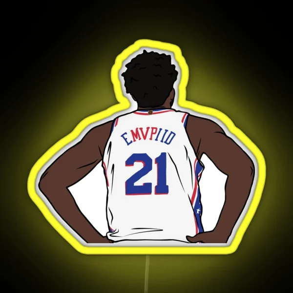 Joel Embiid EMVPIID RGB Neon Sign