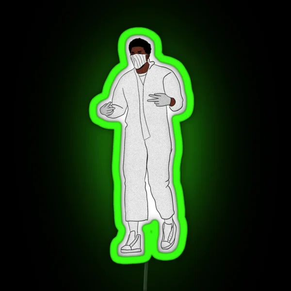 Joel Embiid Hazmat Suit RGB Neon Sign