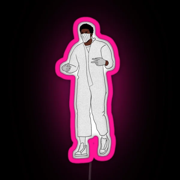 Joel Embiid Hazmat Suit RGB Neon Sign