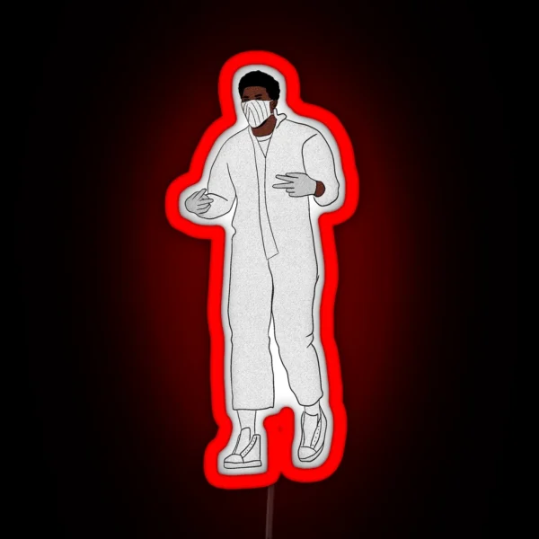 Joel Embiid Hazmat Suit RGB Neon Sign