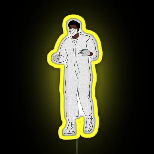 Joel Embiid Hazmat Suit RGB Neon Sign