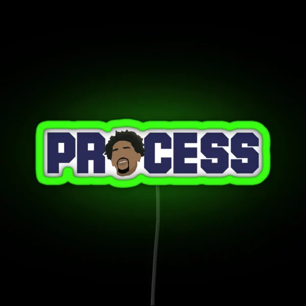 Joel Embiid Process RGB Neon Sign