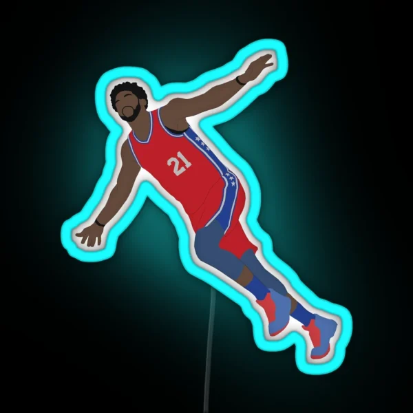 Joel Embiid RGB Neon Sign