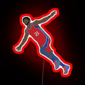 Joel Embiid RGB Neon Sign