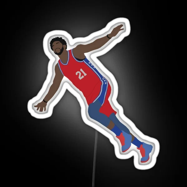 Joel Embiid RGB Neon Sign