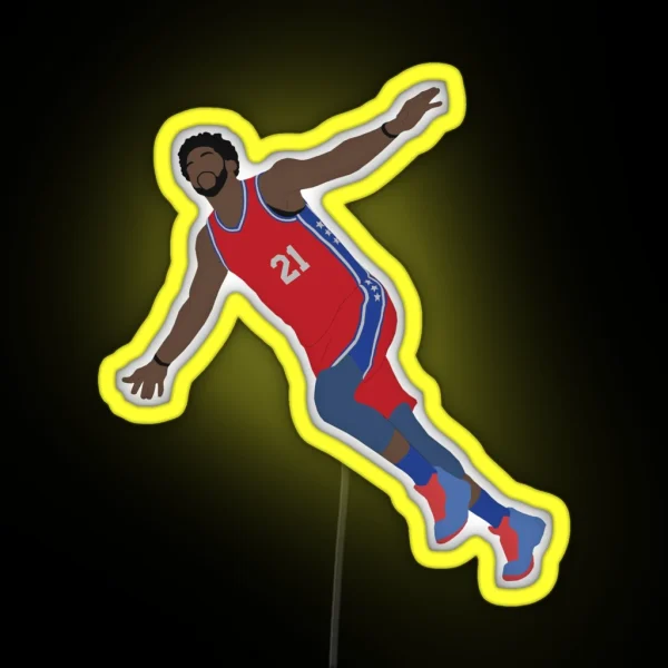 Joel Embiid RGB Neon Sign