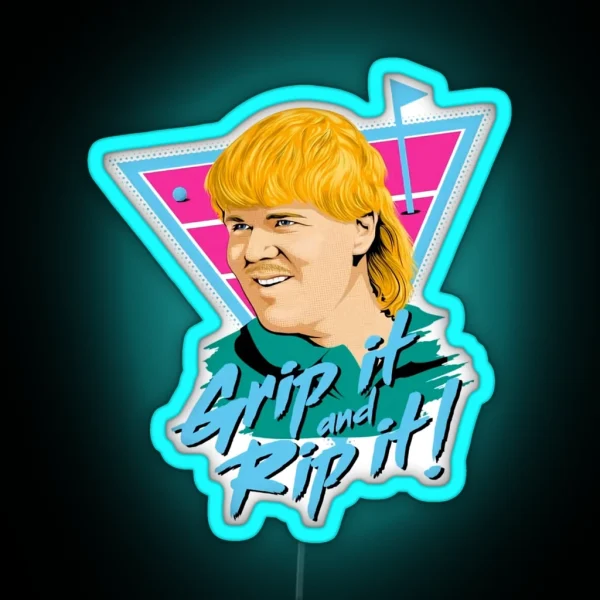 John Daly Rip And It Sip It RGB Neon Sign