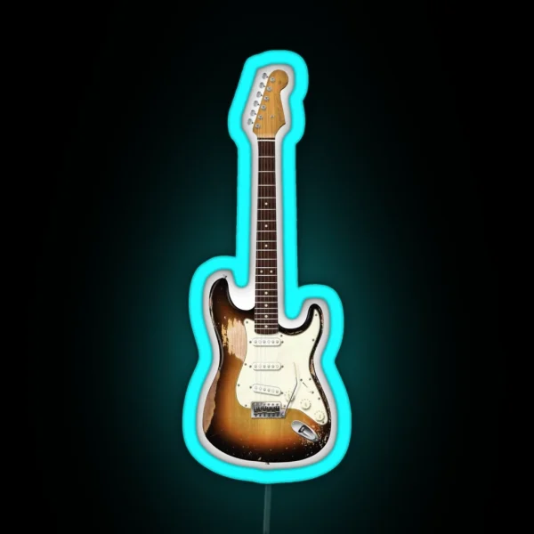 John Frusciante Stratocaster Electric Guitar RGB Neon Sign