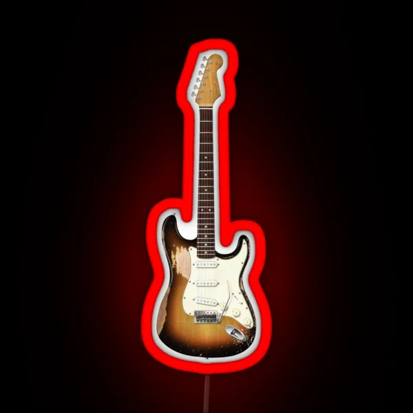 John Frusciante Stratocaster Electric Guitar RGB Neon Sign