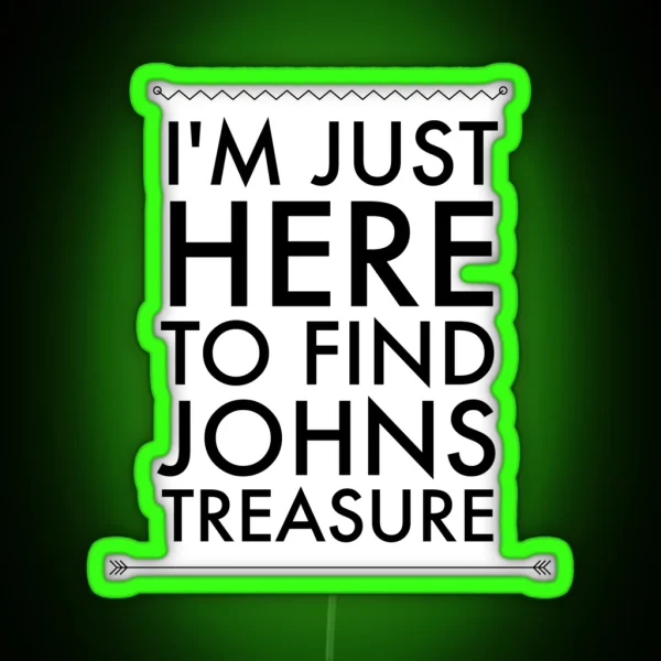 John S Treasure Arrow RGB Neon Sign