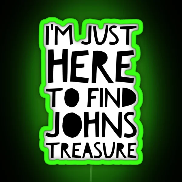 John S Treasure Scribble RGB Neon Sign