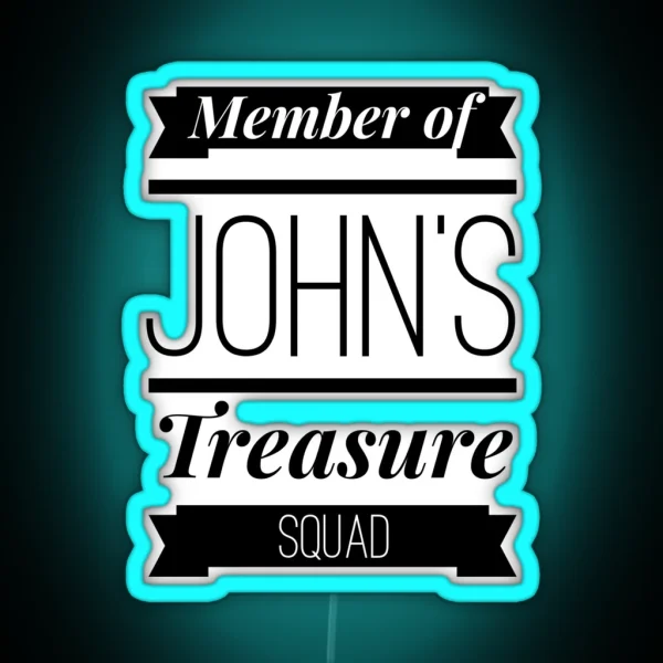 John S Treasure Squad RGB Neon Sign