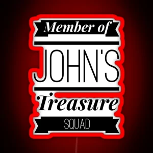 John S Treasure Squad RGB Neon Sign