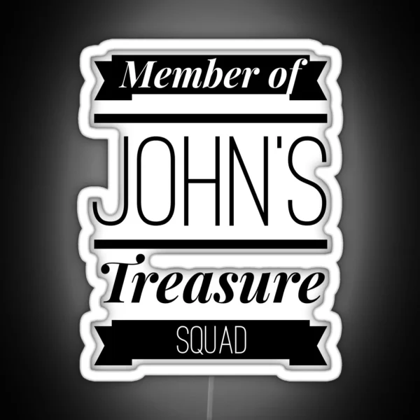 John S Treasure Squad RGB Neon Sign
