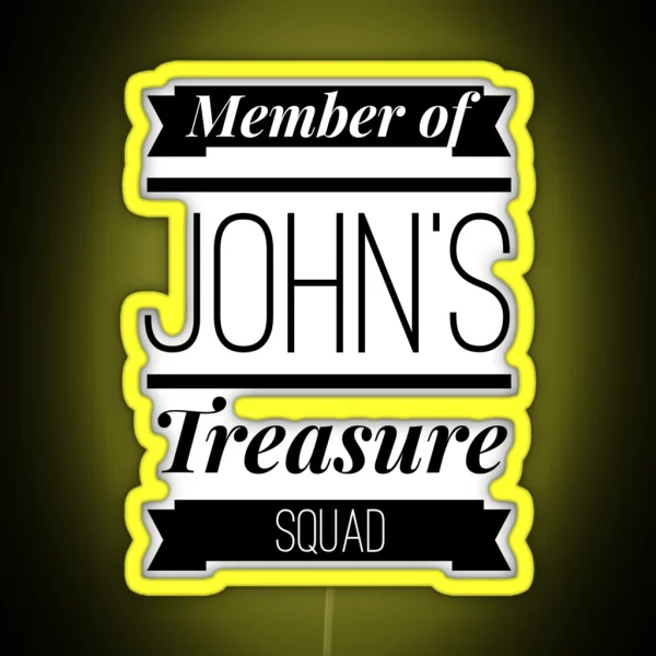 John S Treasure Squad RGB Neon Sign