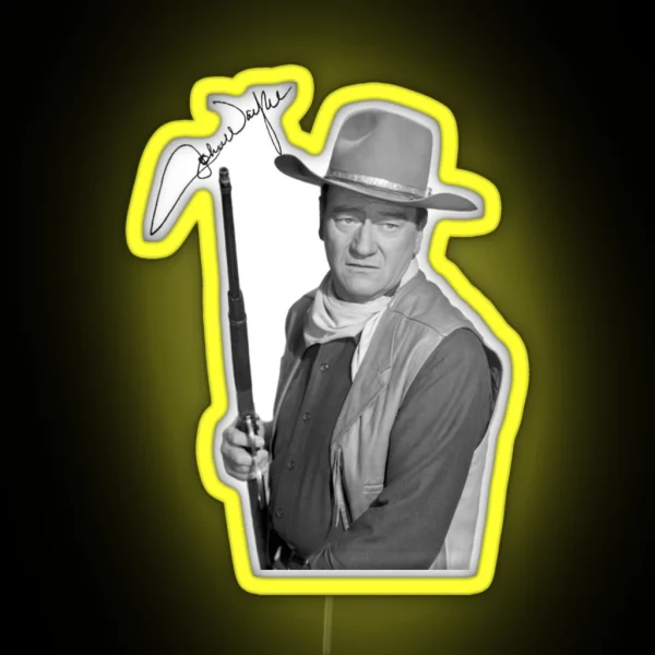 John Wayne Signature The Duke RGB Neon Sign