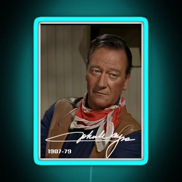 John Wayne The Duke RGB Neon Sign