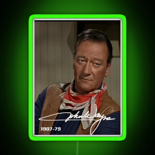 John Wayne The Duke RGB Neon Sign