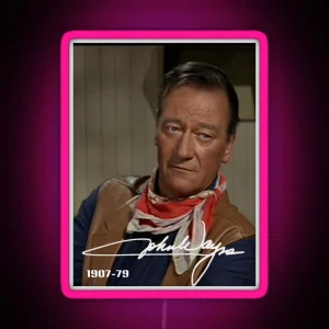 John Wayne The Duke RGB Neon Sign