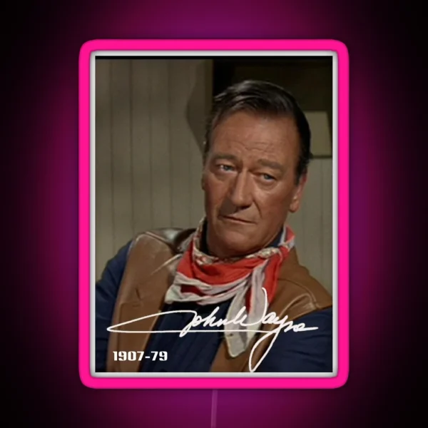 John Wayne The Duke RGB Neon Sign
