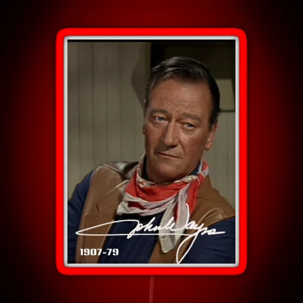 John Wayne The Duke RGB Neon Sign