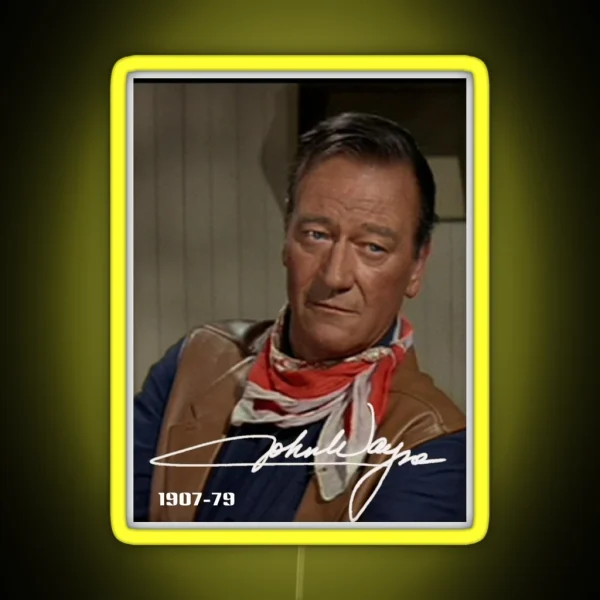 John Wayne The Duke RGB Neon Sign