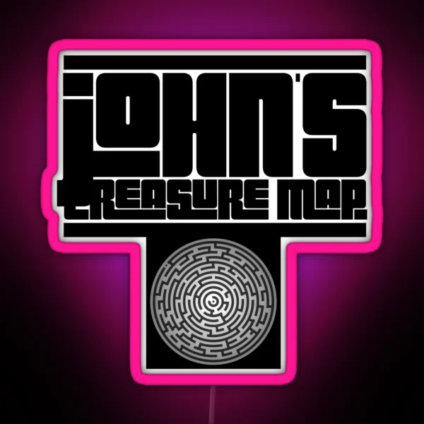 Johns Treasure Map Wicked RGB Neon Sign