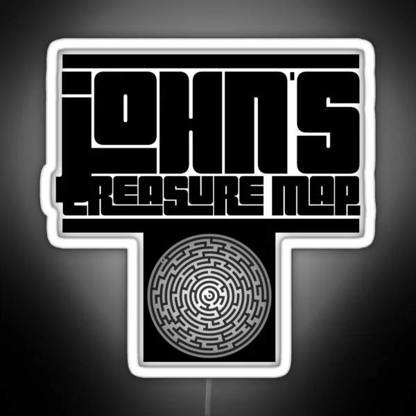 Johns Treasure Map Wicked RGB Neon Sign