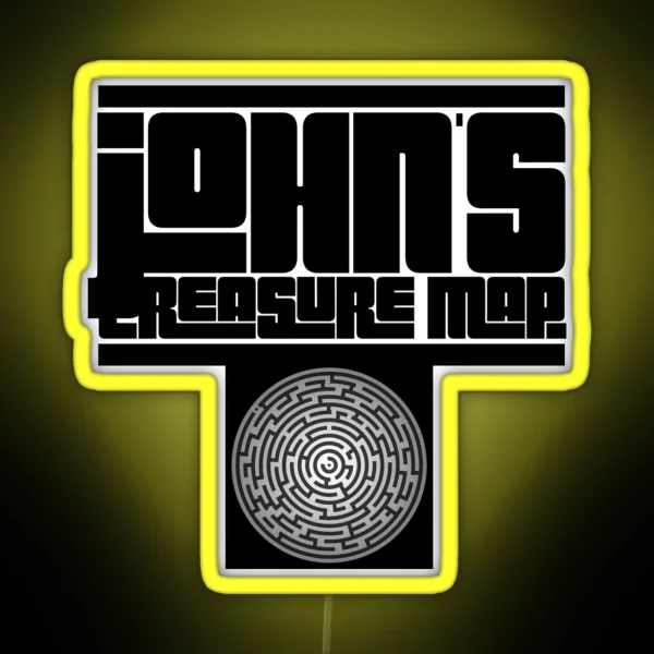 Johns Treasure Map Wicked RGB Neon Sign