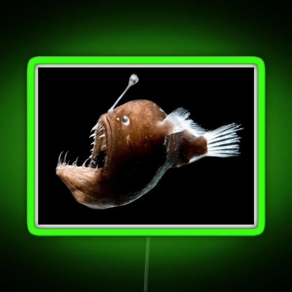 Johnson S Abyssal Deep Sea Angler Fish RGB Neon Sign