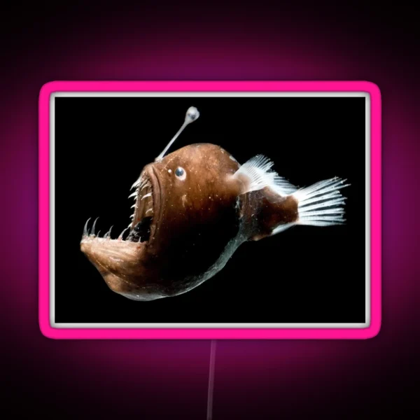 Johnson S Abyssal Deep Sea Angler Fish RGB Neon Sign