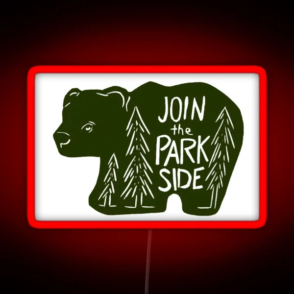 Join The Park Side Bear RGB Neon Sign