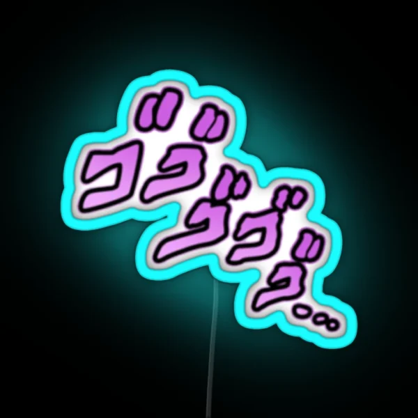 Jojo Manacing Signs RGB Neon Sign