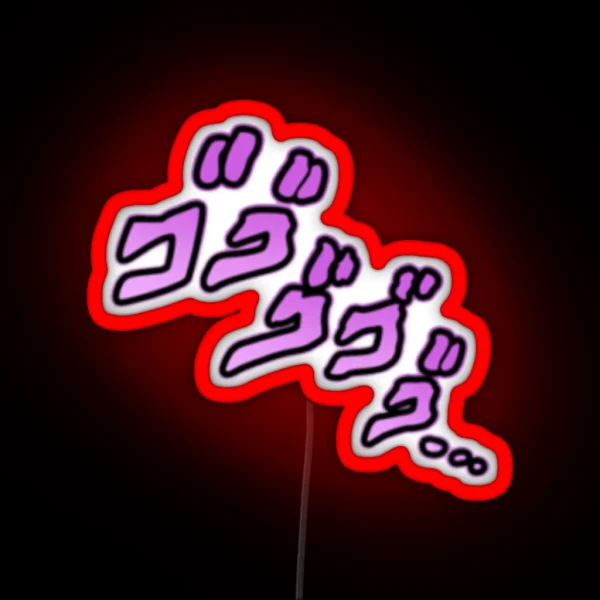 Jojo Manacing Signs RGB Neon Sign
