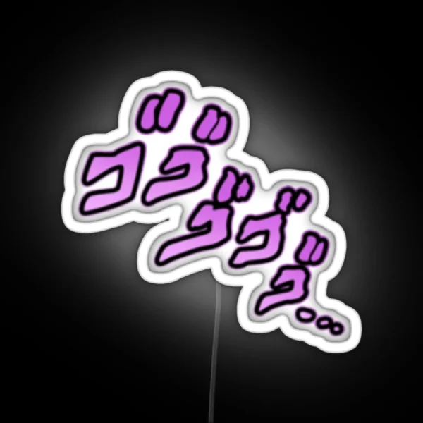Jojo Manacing Signs RGB Neon Sign