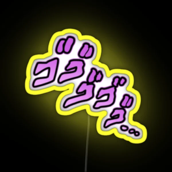 Jojo Manacing Signs RGB Neon Sign