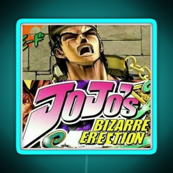 Jojo S Bizarre Erection RGB Neon Sign