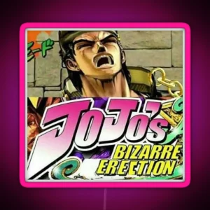 Jojo S Bizarre Erection RGB Neon Sign