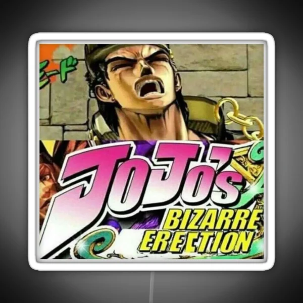 Jojo S Bizarre Erection RGB Neon Sign