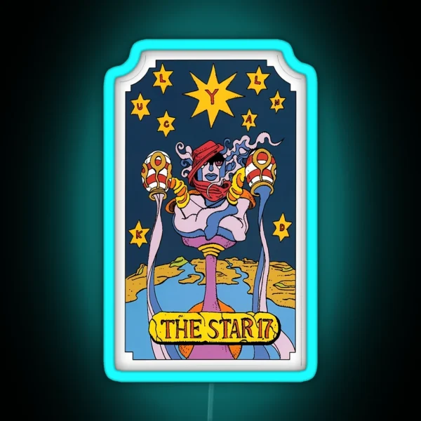 JOJO TAROT 17 THE STAR RGB Neon Sign