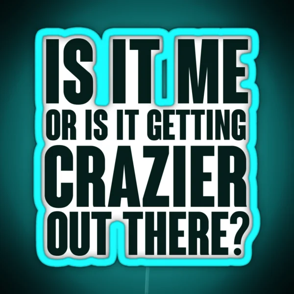 Joker Crazier Quote RGB Neon Sign