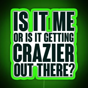 Joker Crazier Quote RGB Neon Sign