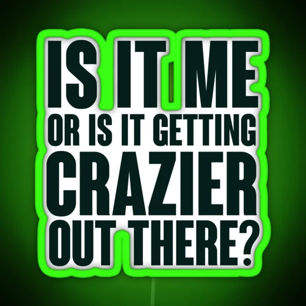 Joker Crazier Quote RGB Neon Sign