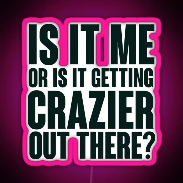 Joker Crazier Quote RGB Neon Sign