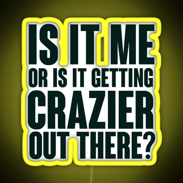 Joker Crazier Quote RGB Neon Sign