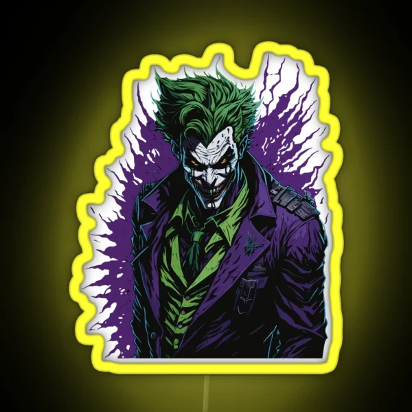 Joker The Face Of Evil RGB Neon Sign