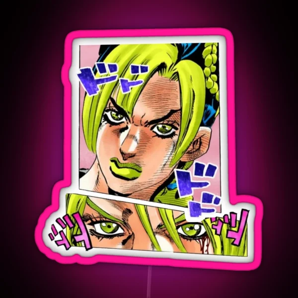 Jolyne Cujho Jojos RGB Neon Sign