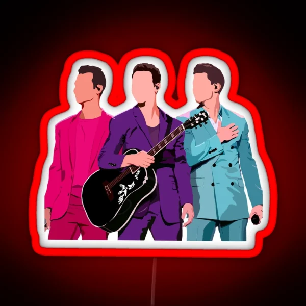 Jonas Brother Happiness Tour Led RGB Neon Sign