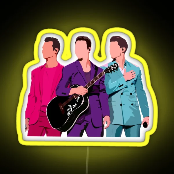 Jonas Brother Happiness Tour Led RGB Neon Sign